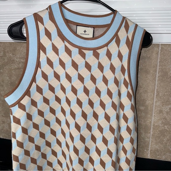 Tuckernuck Ocean Spray Knit Geo Marie Dress small EUC - Picture 4 of 7